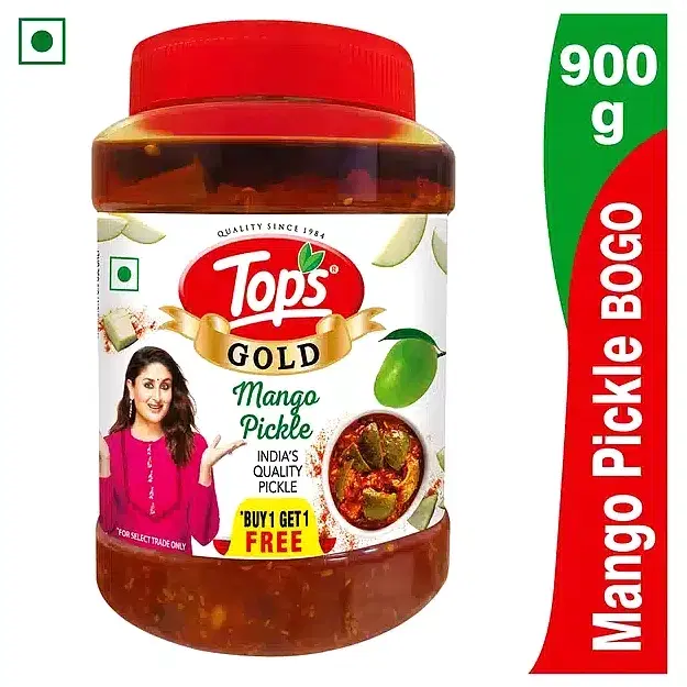Tops Gold Mango Pickle 2X900 g (Buy 1 Get 1 Free)
