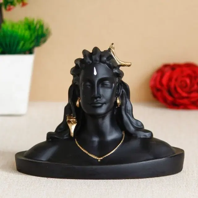 MAGIC PLUS Adiyogi Shiva Statue Decorative Showpiece