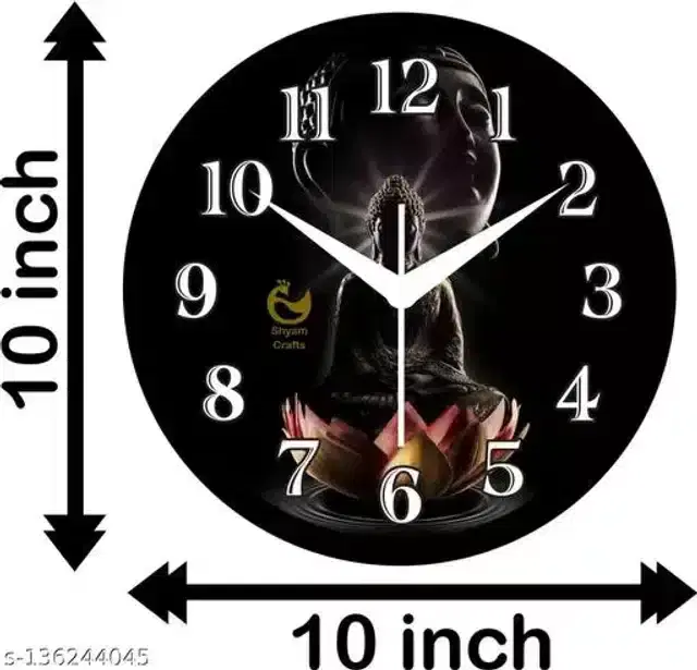 Wall Clock for Home, Multicolor, 10"