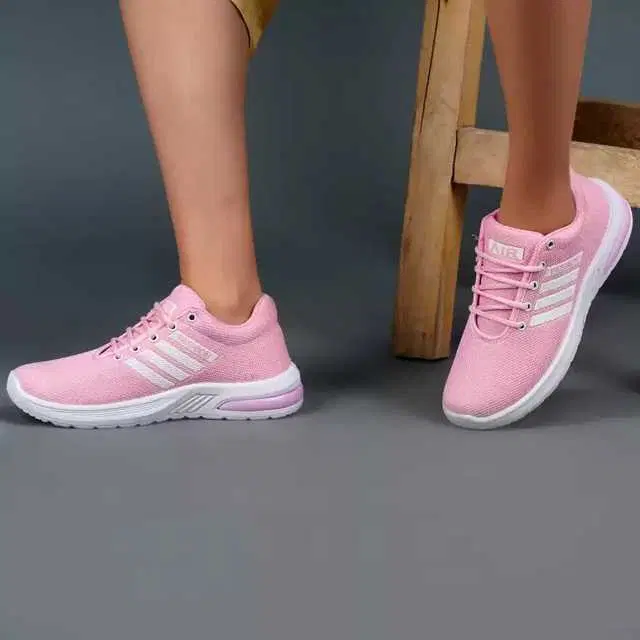 Cooperwings Mesh Sports Shoes For Women (Pink, 5) (OPI-30)