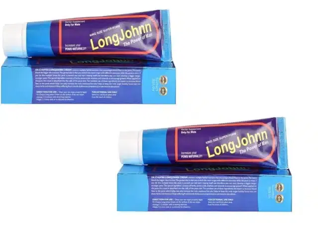 King Size Long John The Power of Man Cream, Pack of 2, 5 g