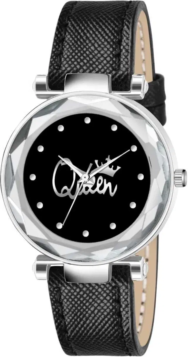 Leather Strap Analog Watch for Women & Girls (Multicolor)