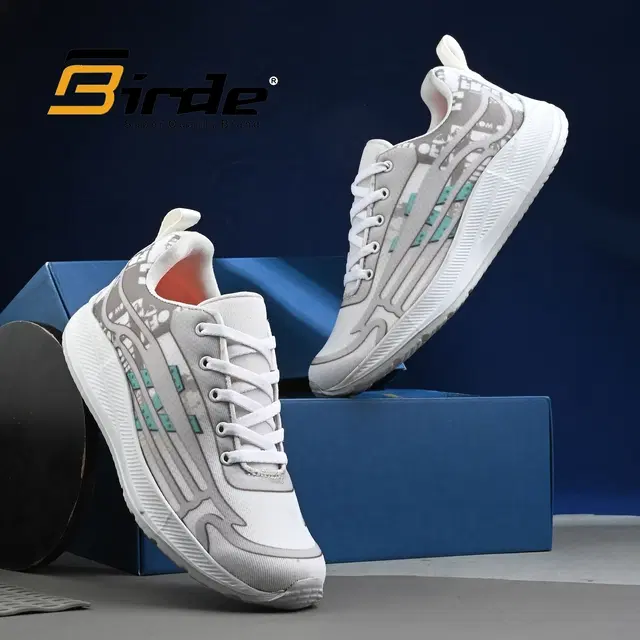 Sports Shoes for Men, White & Grey (9)
