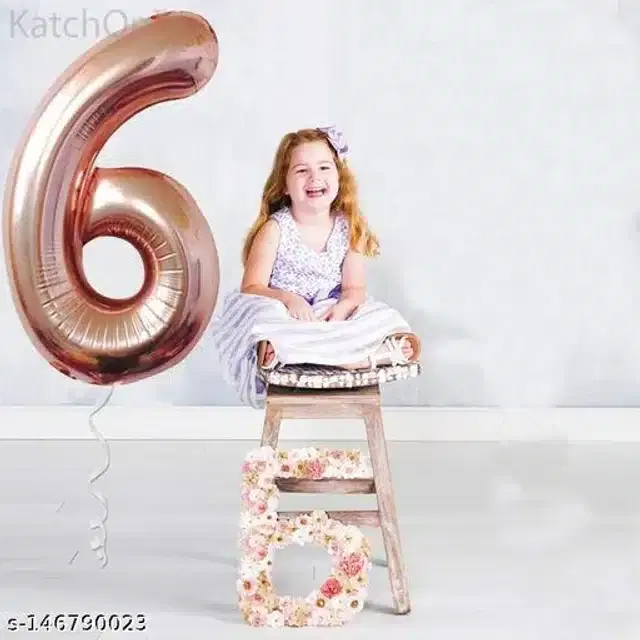 Number Foil Balloon, Assorted, Pack of 1