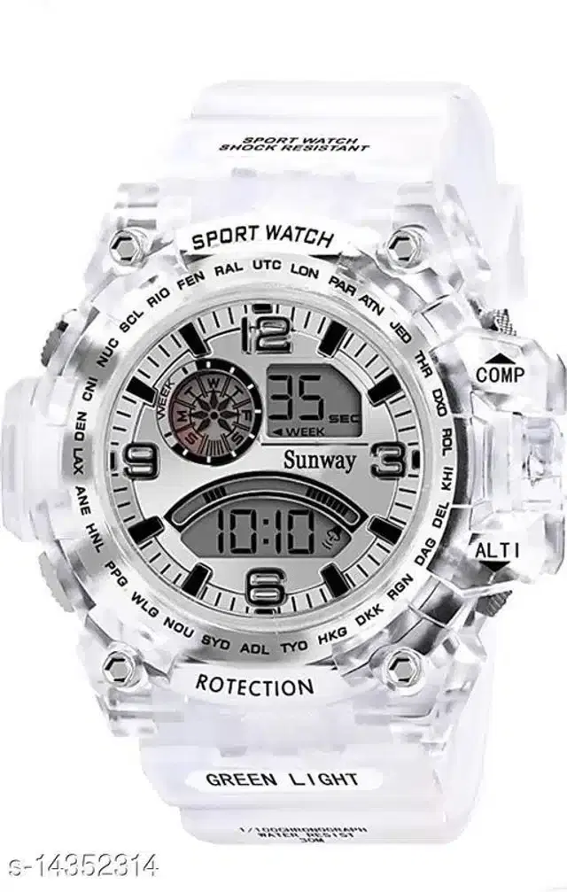 Digital Sports Watch for Boys (Multicolor)