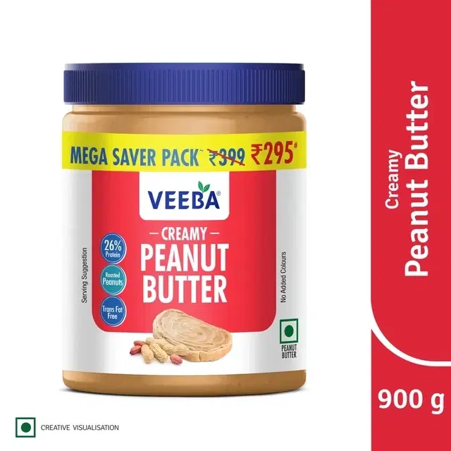Veeba Creamy Peanut Butter 900 g