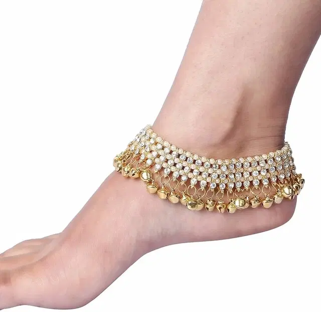 Anklets for Women, Set of 1 (Golden)