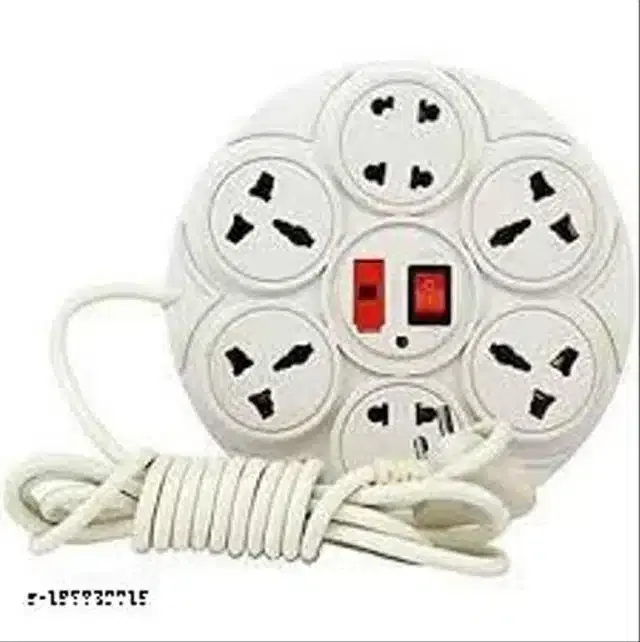 Plastic Universal Surge Protector, White