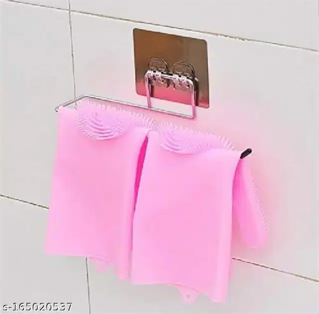 Stainless Steel Wall Mounted Tissue Paper & Towel Holder, Multicolor