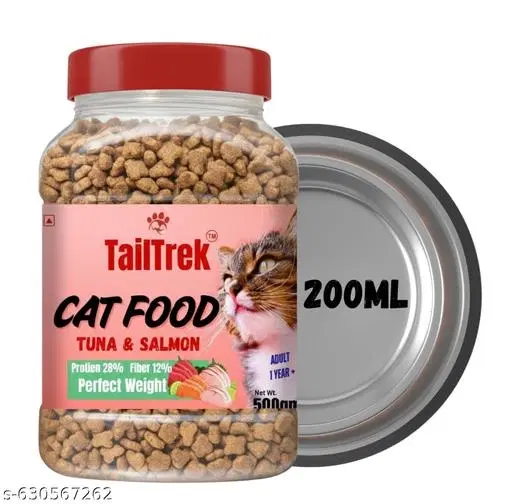 Signature Ocean Fish, Sardine, and Mackerel Dry Cat Food With 200ml Bowl (500g) (Pack Of 2)