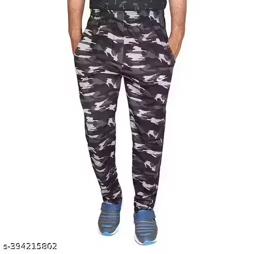 Cotton Blend Regural Fit Trackpant for Men, Multicolour (M)