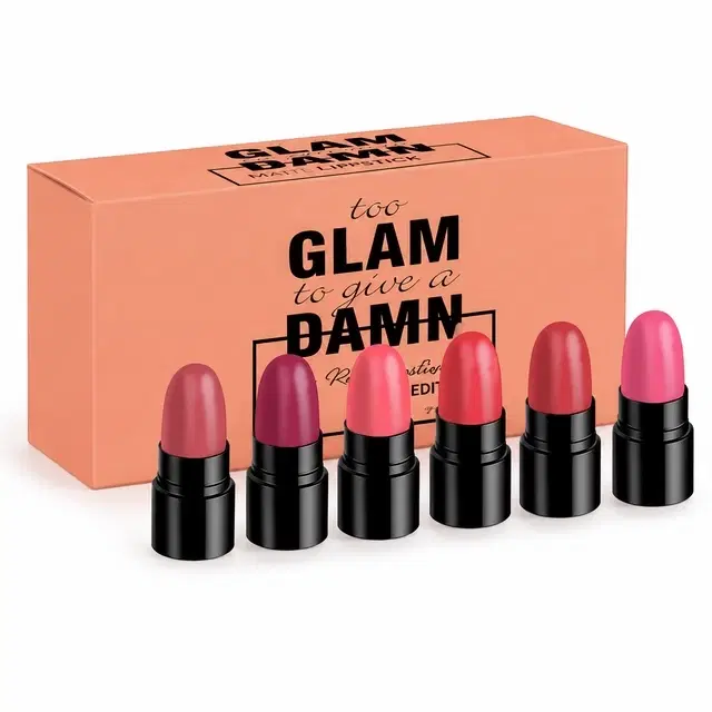 Ronzille Hydrating Mini Lipstick, Pink Edition, 6 g [Pack of 6]