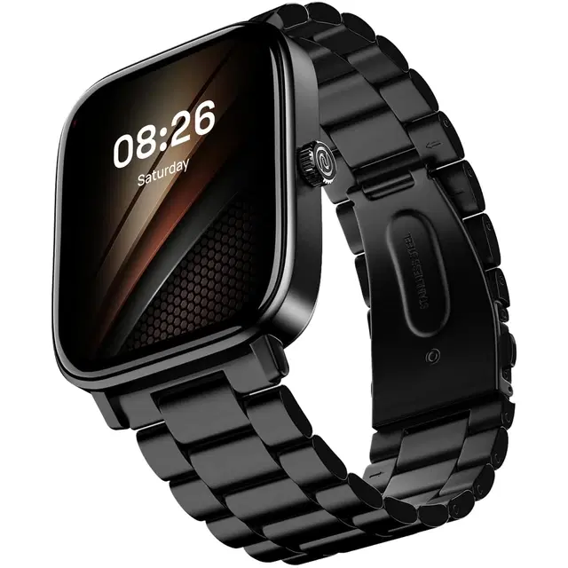 Noise Pulse 2 Pro [New Launch] 1.8" Vibrant Display, Bluetooth Calling Smart Watch For Men & Women, 7 Days Battery Life, Metallic Finish, Built-In Games, Voice Assistance, Health Suite (Elite Black)