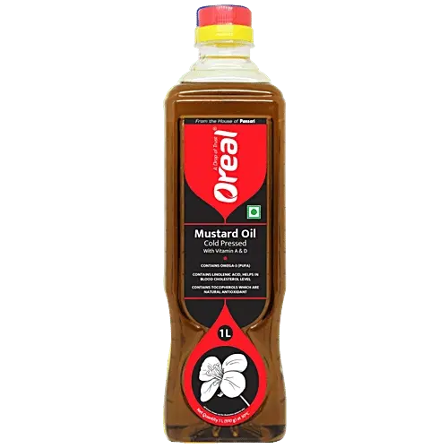 Oreal Kachi Ghani Mustard Oil cold pressed 1 L