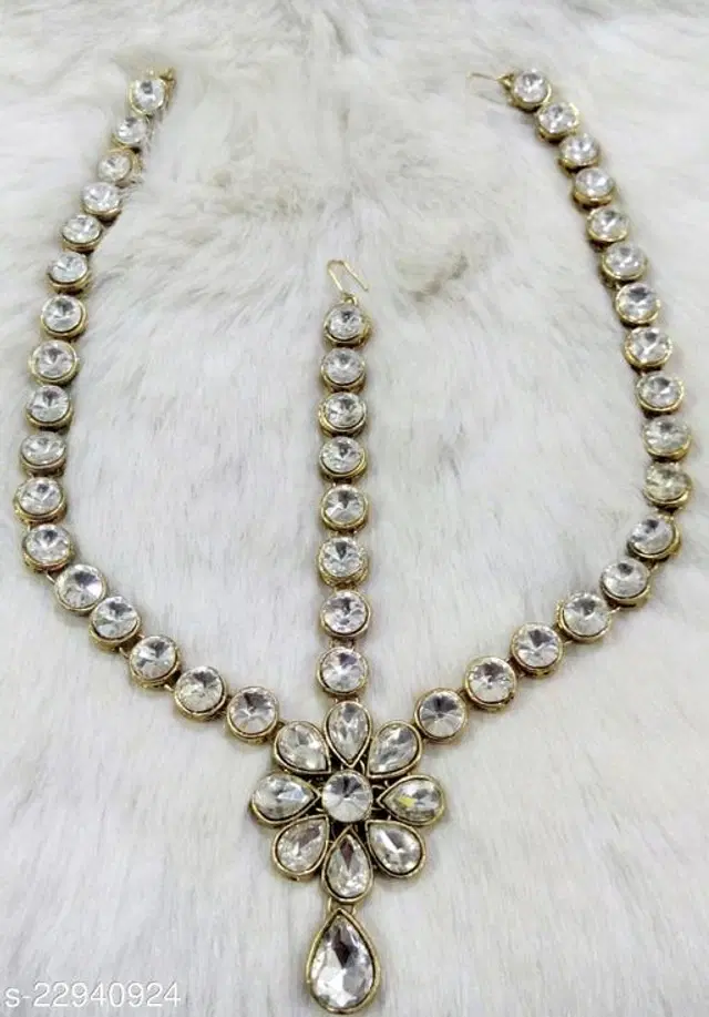 Alloy Maangtika for Women (Multicolor)