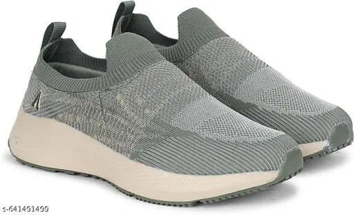 Aqualite Mesh Sports Shoes for Men (Olive, 9)