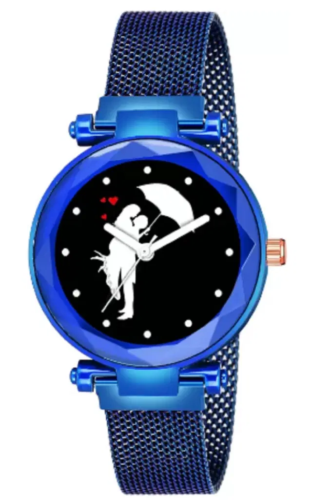 Analog Watch for Women & Girls (Blue)