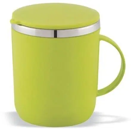 Stainless Steel Coffe Mug, Yellow (300 ML)