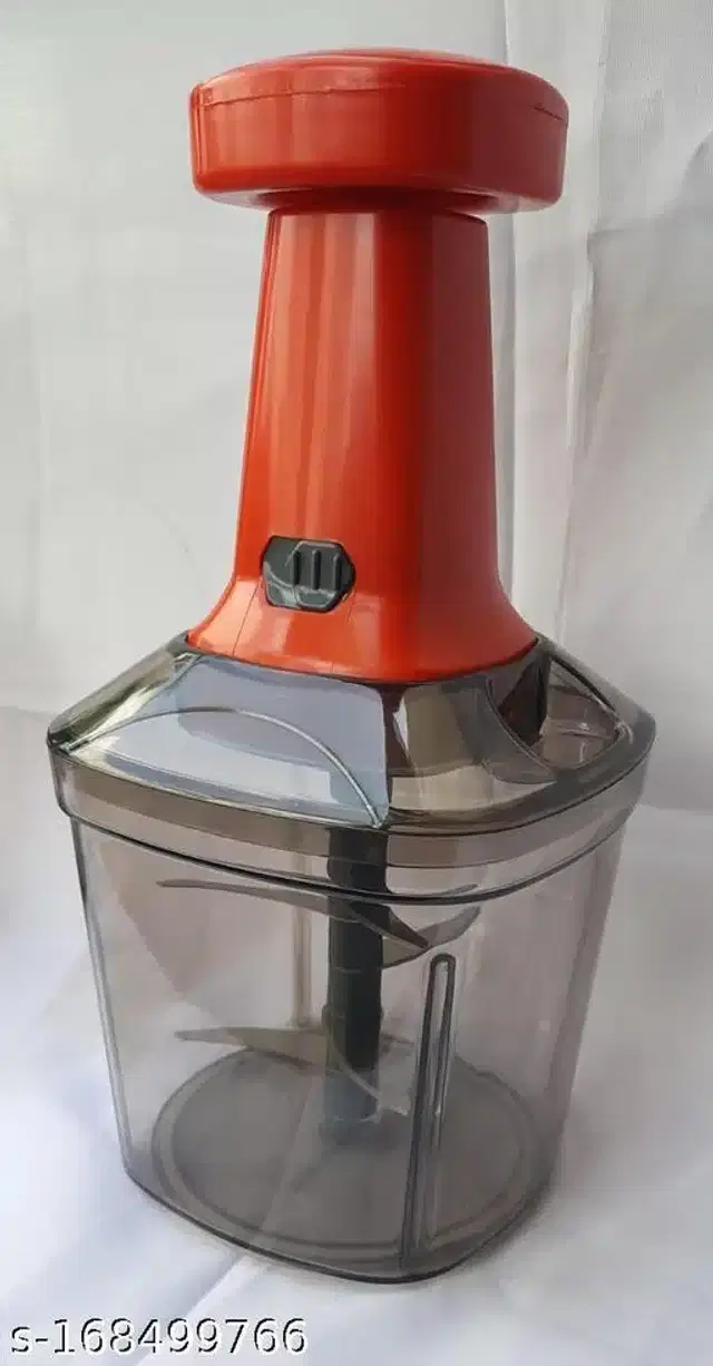 Plastic Push Vegetable Chopper, Multicolor