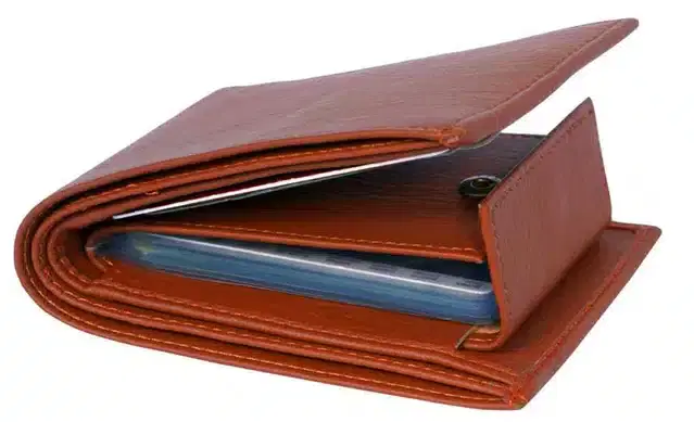 Synthetic Wallet for Men (Brown)