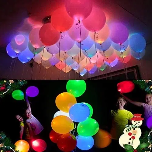 Led Light Balloons For Decoration, Pack of 20