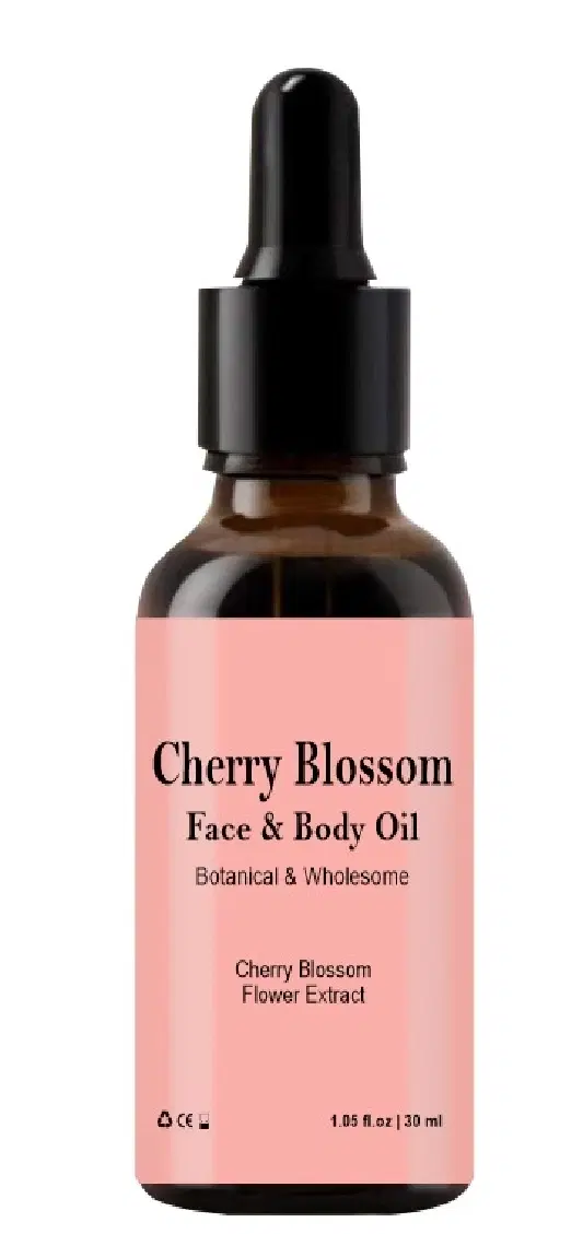 Cherry Blossom Face & Body Oil for Men & Women, 30 ml