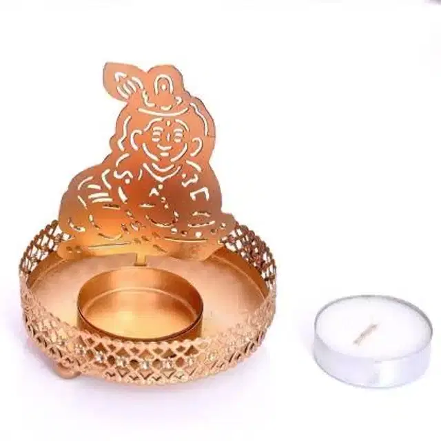 Heaven Decor Tealight Candle Holder, Gold
