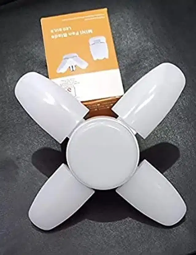 Mini Fan Shaped Foldable Bulb, White, 28 W