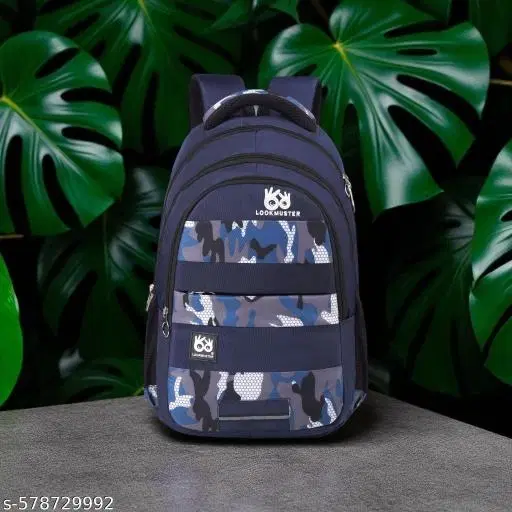 Polyester Backpack for Men & Women, Blue
