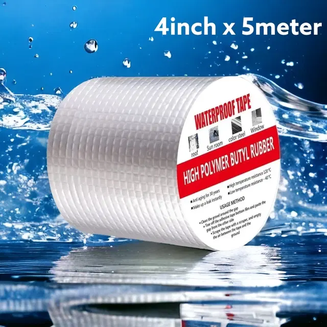 Aluminium Single Sided Self Adhesive Tape, Silver, 5 m