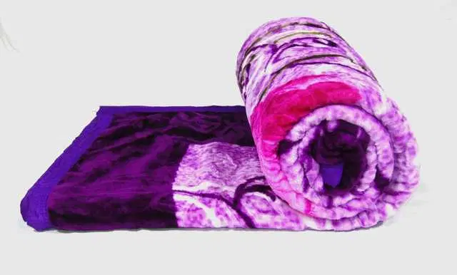 Luxurious Embossed Double Bed Blanket, Multicolor, 90X90 Inch, Pack Of 1, Mo-010