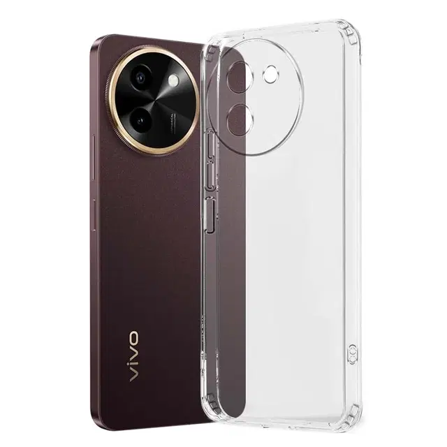 Silicone Mobile Back Cover for Vivo V2338 / T3x 5G, Transparent