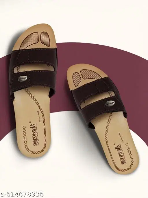 Aerowalk Sandals for Women (Brown, 3)