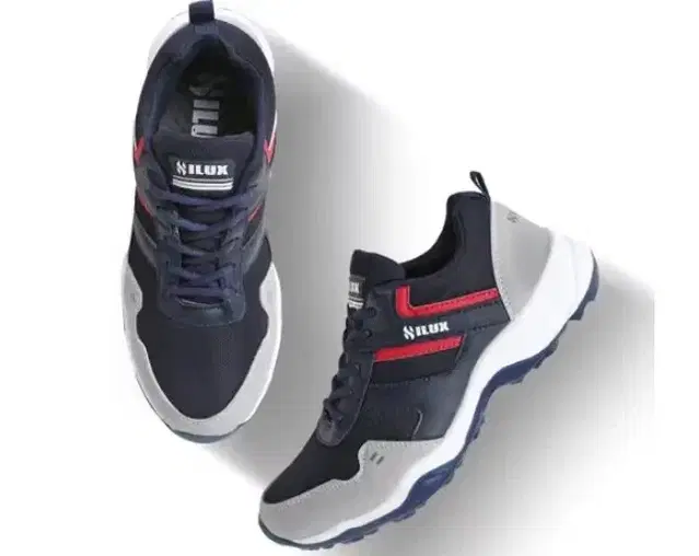 Mesh Sports Shoes for Men (Deep Blue, 8)