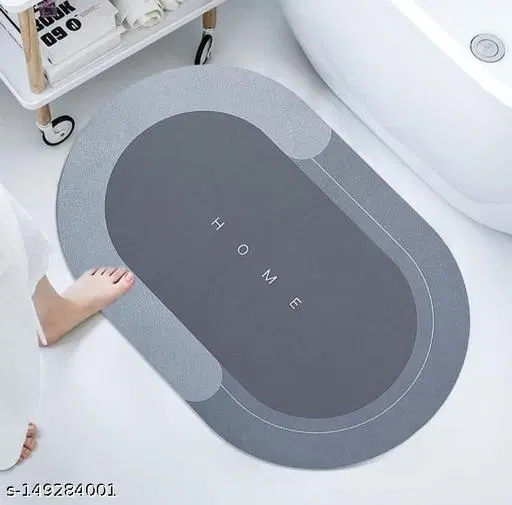 Microfiber Bath Mat, Grey