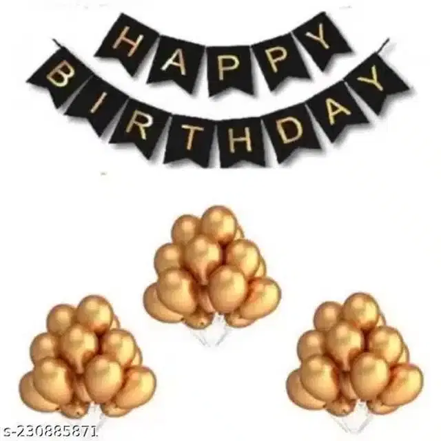 Birthday Decoration Kit, Multicolor, Set of 31
