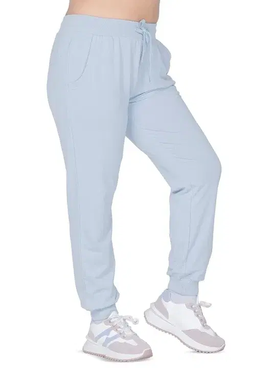 100% Cotton Treggings Trouser / Pant for Women, Light Blue (S)