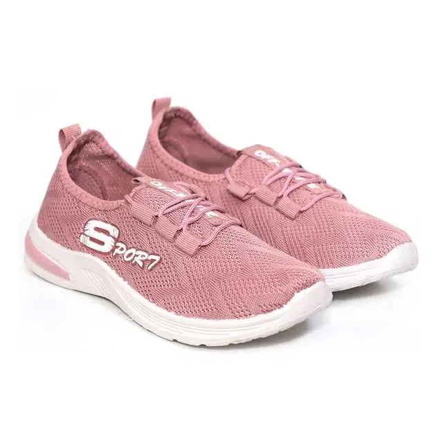 Cooperwings Mesh Sports Shoes For Women (Peach, 5) (OPI-31)