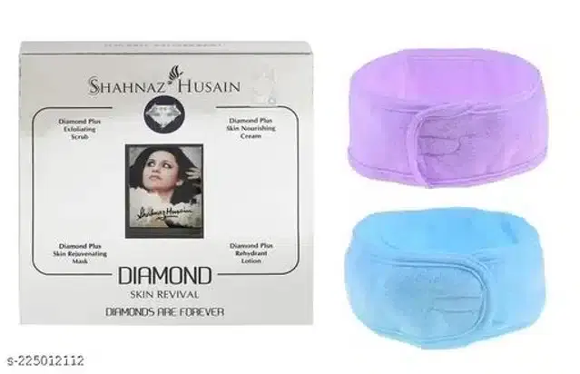 Shahnaz Husain Diamond Facial Kit with 2 Pcs Facial Band, Set of 2