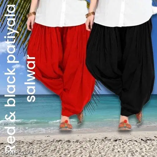 Salwar for Women, Pack of 2 (Black, 28)