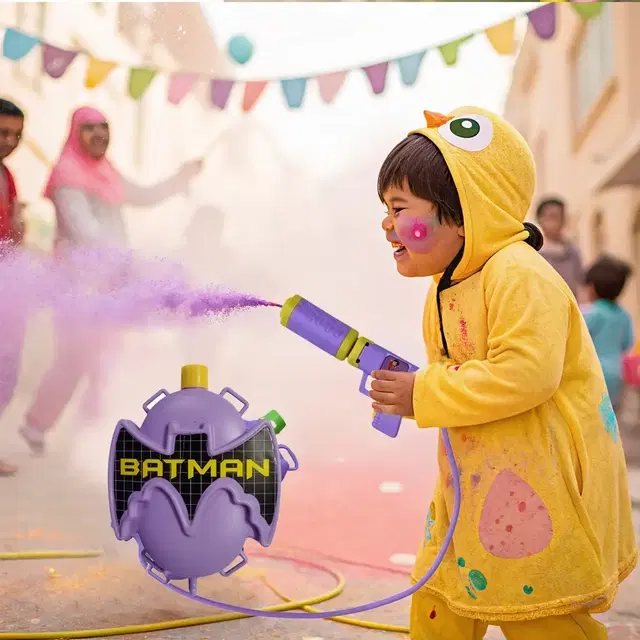 Batman Water Tank Holi Pichkari, Pack of 1