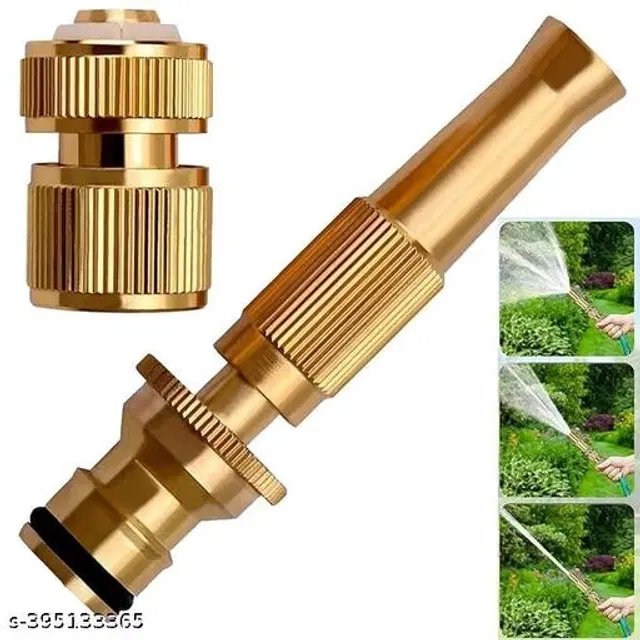 Brass Jet Hose Nozzle, Gold