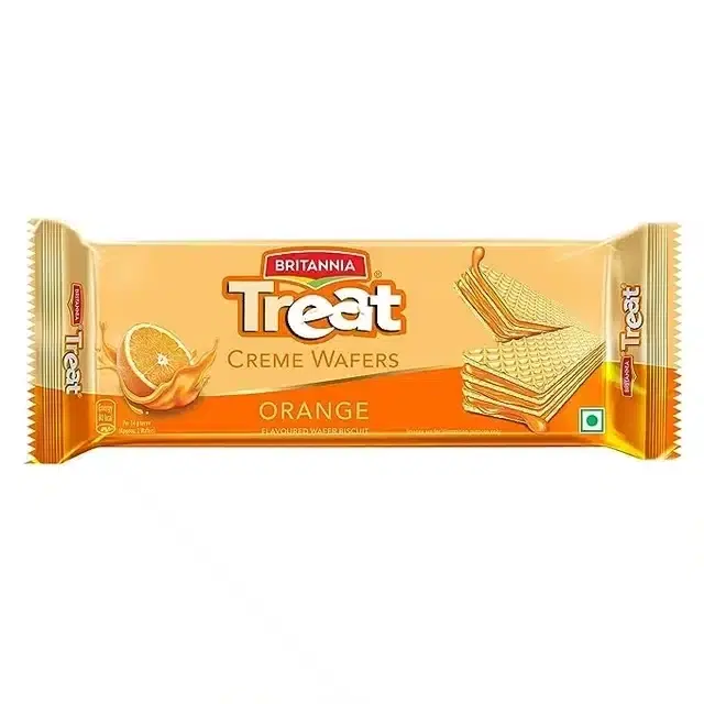 Britannia Treat Creme Wafers Orange 55 g