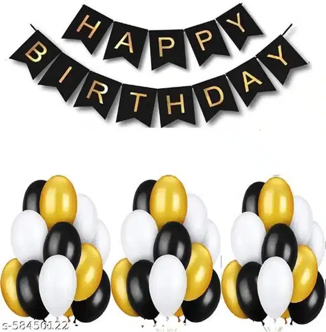 Birthday Party Decoration Kit, Multicolor, Set of 43