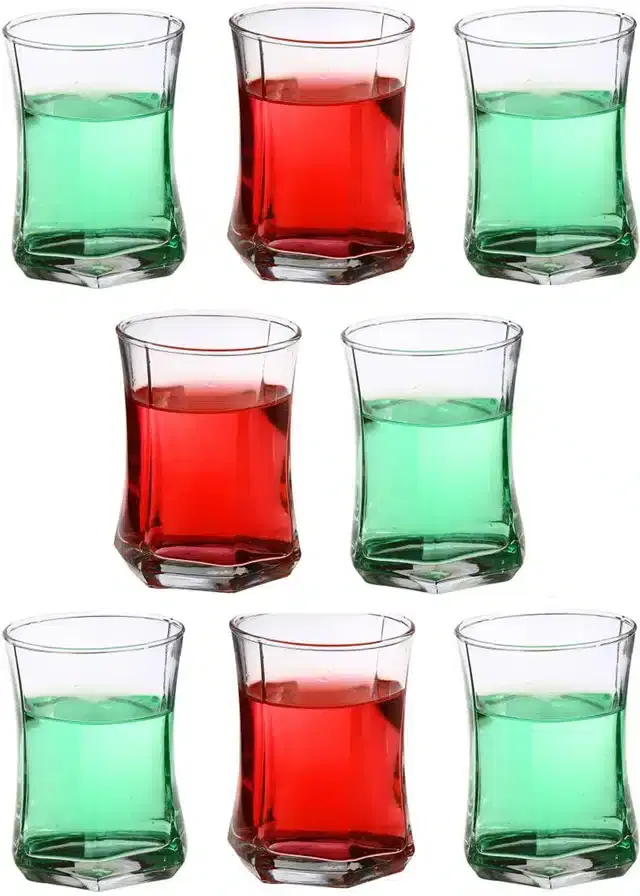 Liquor cum Cocktail Glasses, Transparent, 280 ml, Pack of 8