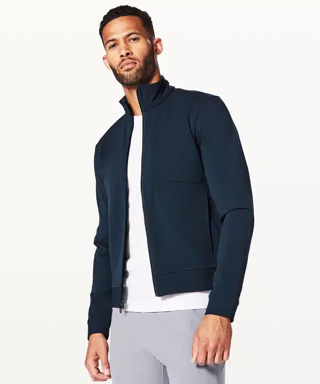 Full Sleeves Solid Jacket for Men (Navy Blue, S)