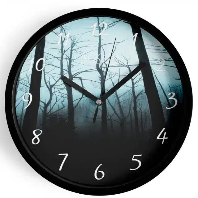 Plastic Printed Wall Clock, Multicolor, 7 Inches