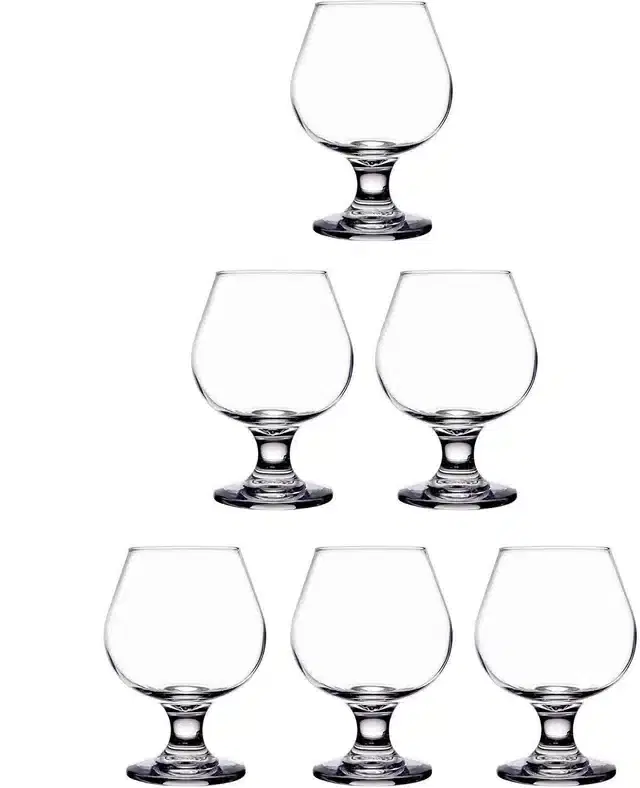 Liquor cum Cocktail Glasses, Transparent, 300 ml, Pack of 6