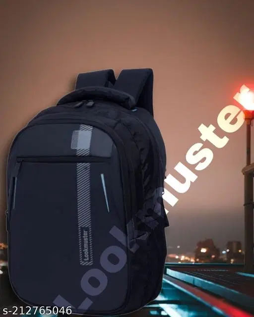 Rubber Backpack for Men & Women, Black