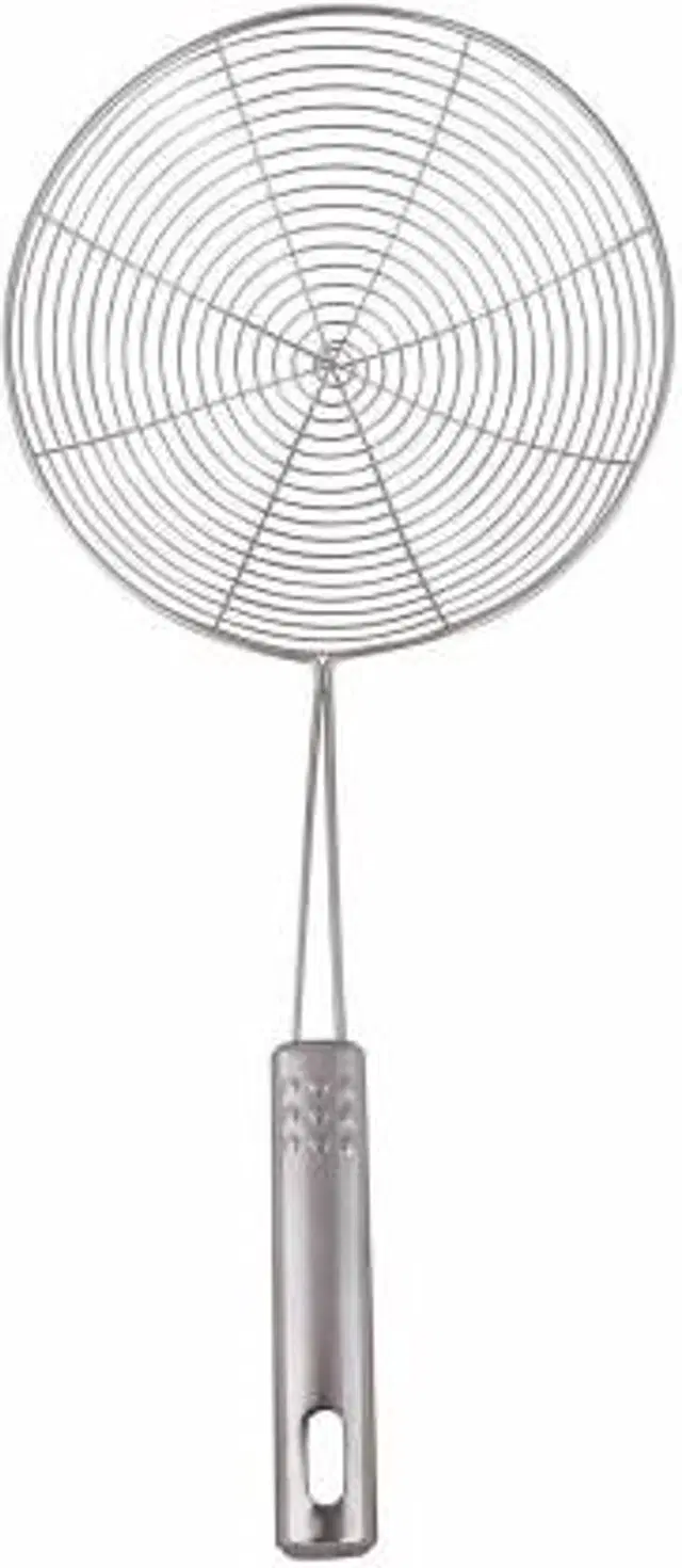 Stainless Steel Premium Quality Deep Fry Strainer, Silver